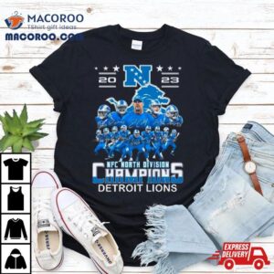 Nfc North Division Champions Detroit Lions Signatures Tshirt