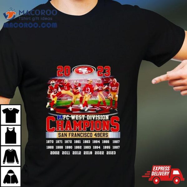 2023 Nfc West Division Champions San Francisco 49ers 1970 2023 T Shirt