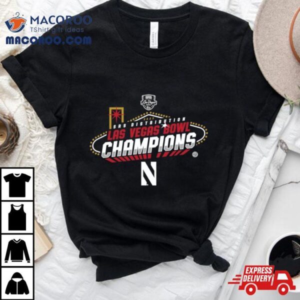 2023 Srs Distribution Las Vegas Bowl Northwestern Wildcats Champions Shirt