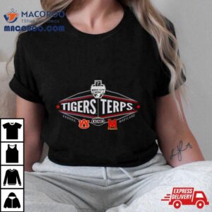 Transperfect Music City Bowl Auburn Tigers Vs Maryland Terrapins Team Tshirt