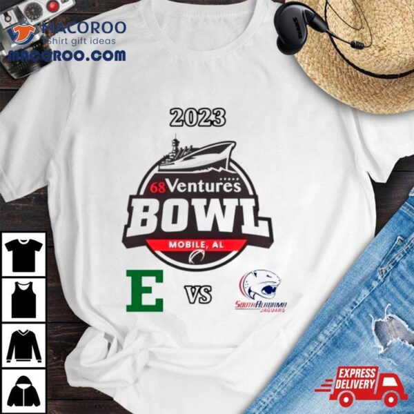 2023 Venture Bowl Eastern Michigan Eagles Vs South Alabama Jaguars Matchup Shirt