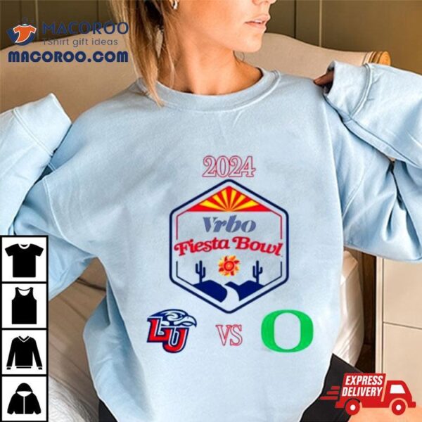 2023 Vrbo Fiesta Bowl Liberty Flames Vs Oregon Ducks Matchup Shirt