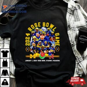 Rose Bowl Michigan Wolverines Vs Alabama Crimson Tide January Rose Bowl Stadium Pasadena Tshirt