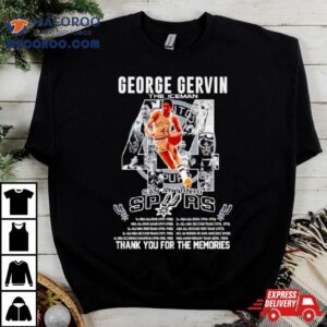 George Gervin The Iceman San Antonio Spurs Thank You For The Memories Tshirt