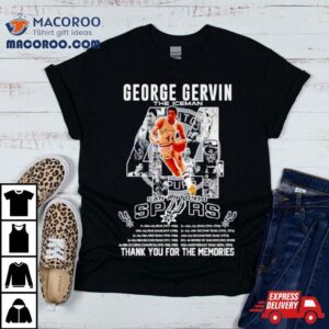 George Gervin The Iceman San Antonio Spurs Thank You For The Memories Tshirt