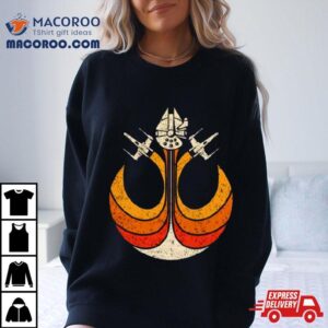 A Rebel Attack The Millennium Falcon And Two X Wings T Shirt