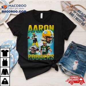 Aaron Rodgers New York Jets Aaron Rodgers Retro Jet Graphic Tshirt