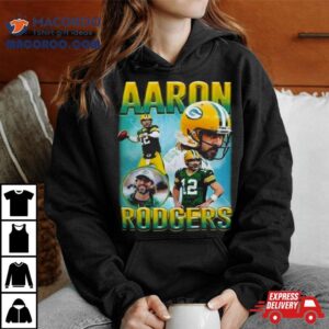 Aaron Rodgers New York Jets Aaron Rodgers Retro Jet Graphic Tshirt