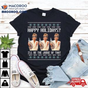 Abfab Ugly Christmas Happy Holidays Patsy Christmas Tshirt