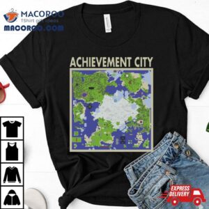 Achievement City Map Achievement Hunter Tshirt