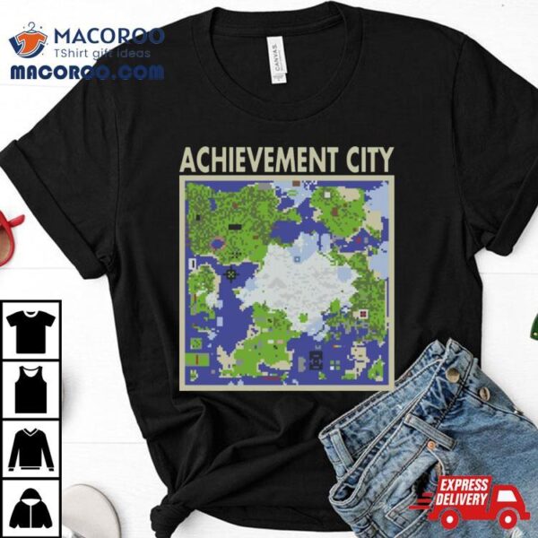 Achievement City Map Achievement Hunter Shirt