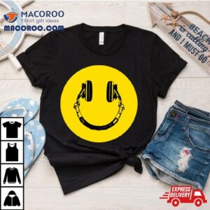 Acid House Headphones Smiley Dj Shirt