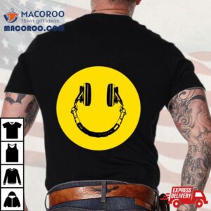 Acid House Headphones Smiley Dj Tshirt