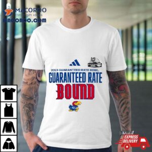 Adidas Kansas Jayhawks 2023 Guaranteed Rate Bowl Bound T Shirt