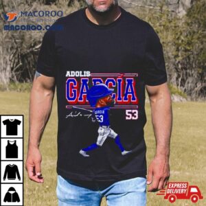 Adolis Garcia Texas Cartoon Signature Tshirt