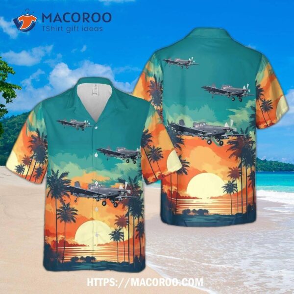 Air Tractor-l3harris At-802u Sky Warden Hawaiian Shirt