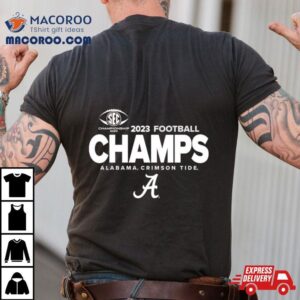 Alabama Crimson Tide 2023 Sec Football Conference Champions Locker Room Shirt