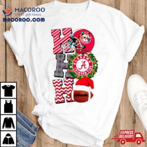 Alabama Crimson Tide Football Christmas Ho Ho Ho Tshirt