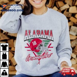 Alabama Crimson Tide Helmet Triangle Vintage Tshirt