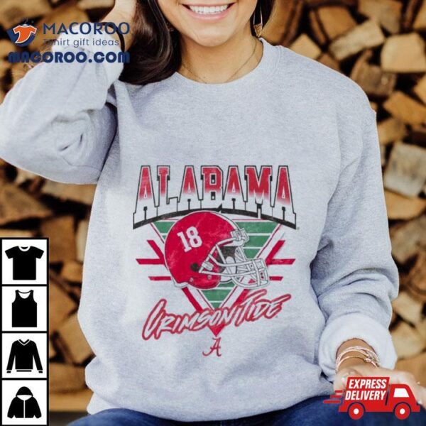 Alabama Crimson Tide Helmet Triangle Vintage Shirt