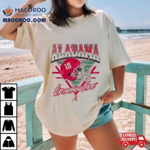 Alabama Crimson Tide Helmet Triangle Vintage Tshirt