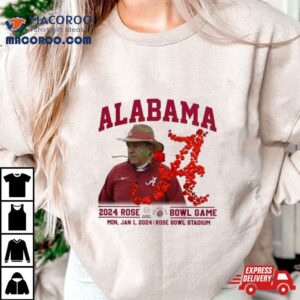 Alabama Crimson Tide Nick Saban Rose Bowl Cfp Football Semifinal Tshirt