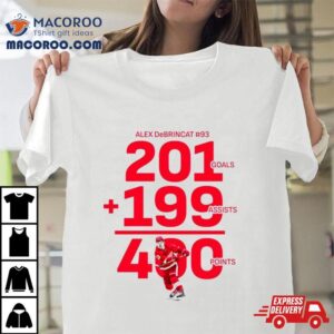 Alex Debrincat Almost Split His 400 Points Evenly Shirt