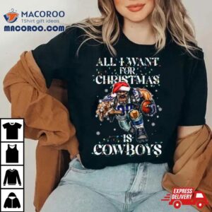 All I Want For Christmas Is Dallas Cowboys Mascot Light Christmas Shirt