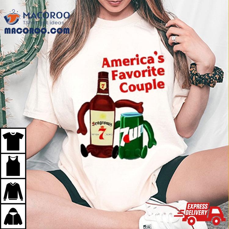 America’s Favorite Couple Seagram’s 7up Shirt America’s Favorite Couple Seagram’s 7up Shirt
