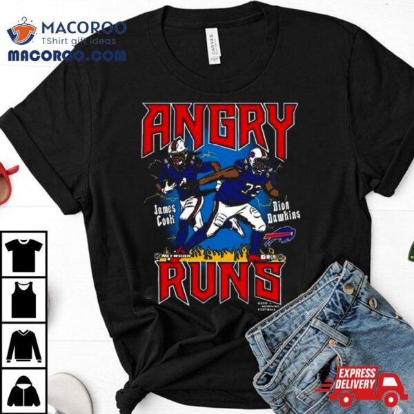 Angry Runs Buffalo Bills James Cook And Dion Dawkins 2023 T Shirt