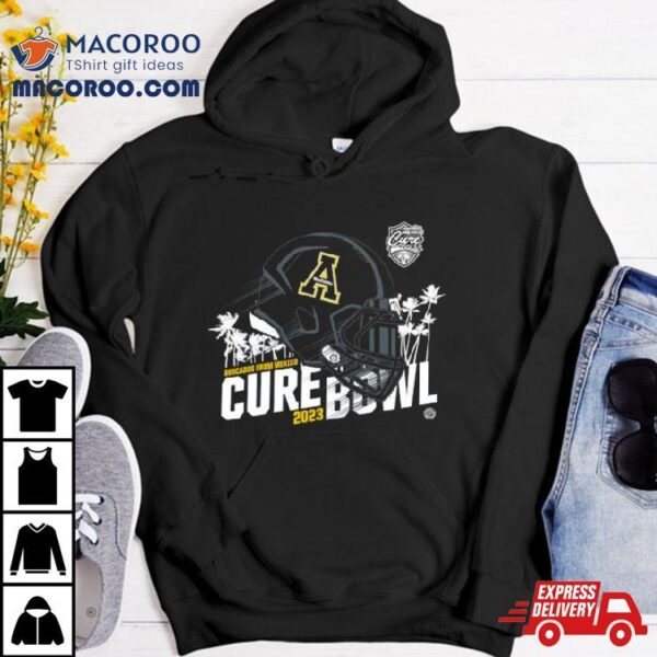 Appalachian State Mountaineers Helmet 2023 Cure Bowl Shirt