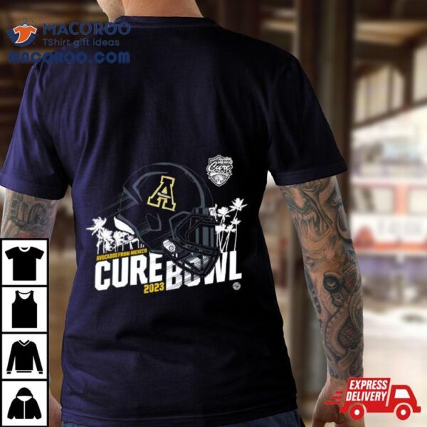 Appalachian State Mountaineers Helmet 2023 Cure Bowl Shirt