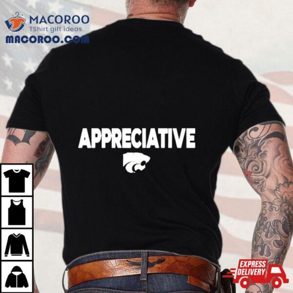 Appreciative K State Coach Jerome Tang Shirt