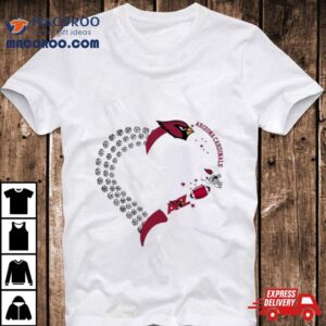 Arizona Cardinals Football Heart Helmet Logo Gift T Shirt
