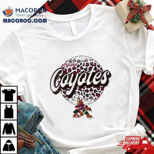 Arizona Coyotes Nhl Personalized Leopard Print Logo Shirt