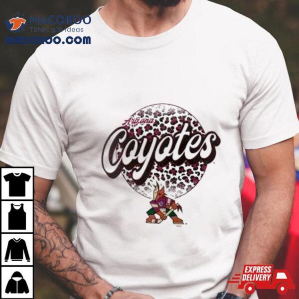 Arizona Coyotes Nhl Personalized Leopard Print Logo Shirt