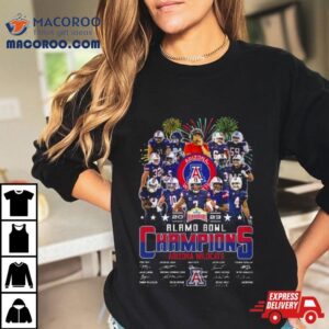 Arizona Wildcats Alamo Bowl Champions Signatures Tshirt