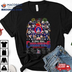 Arizona Wildcats Alamo Bowl Champions Signatures Tshirt