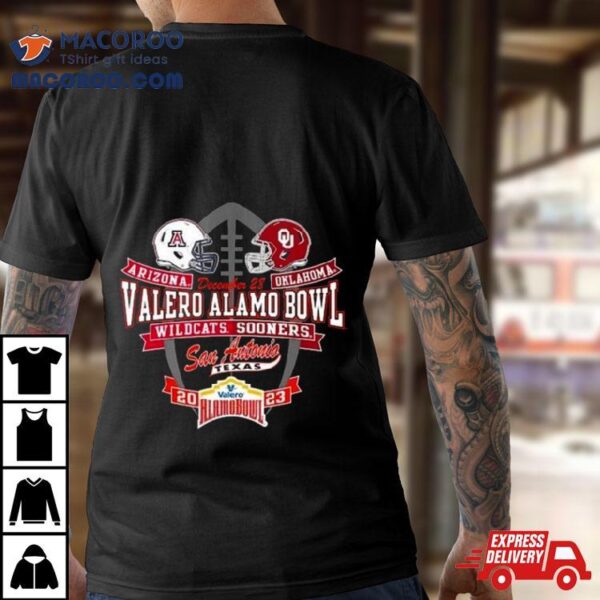 Arizona Wildcats Vs. Oklahoma Sooners 2023 Alamo Bowl Matchup Shirt