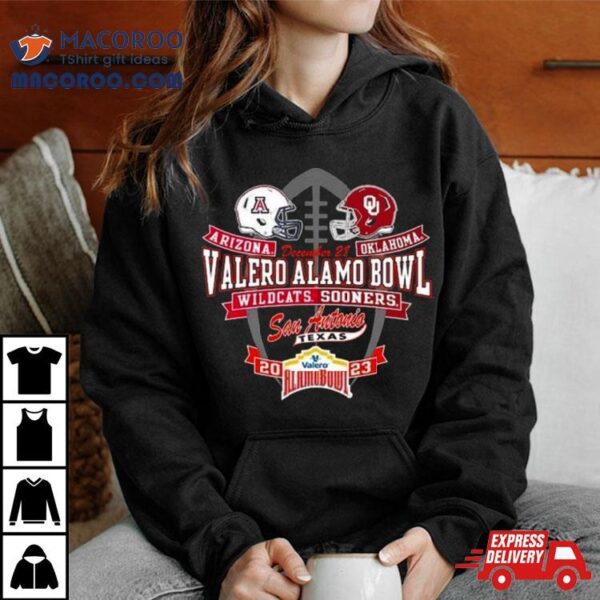 Arizona Wildcats Vs. Oklahoma Sooners 2023 Alamo Bowl Matchup Shirt