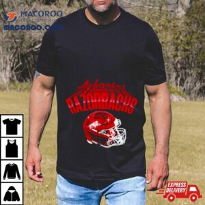 Arkansas Razorbacks Football Glossy Helmet Shirt