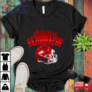 Arkansas Razorbacks Football Glossy Helme Tshirt