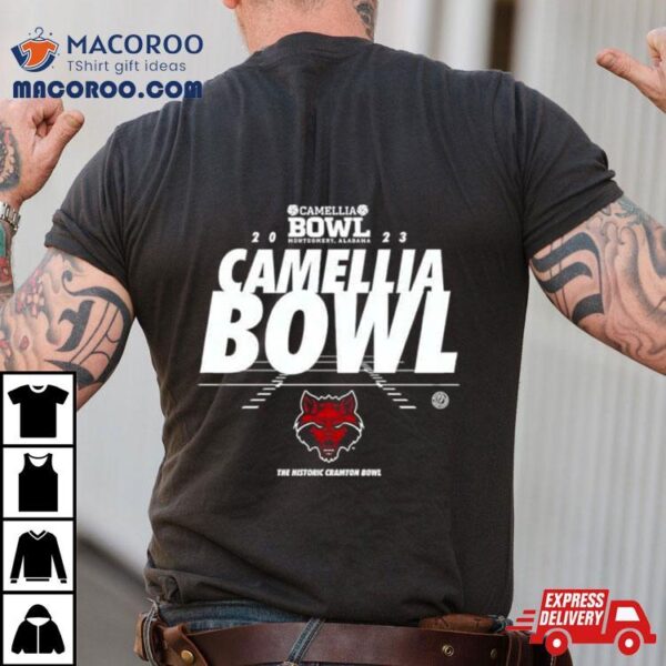 Arkansas State Red Wolves Camellia Bowl Montgomery Alabama 2023 Logo T Shirt