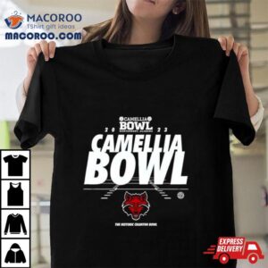 Arkansas State Red Wolves Camellia Bowl Montgomery Alabama Logo Tshirt