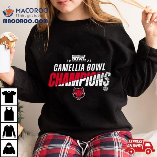 Arkansas State Red Wolves Champions 2023 Camellia Bowl T Shirt