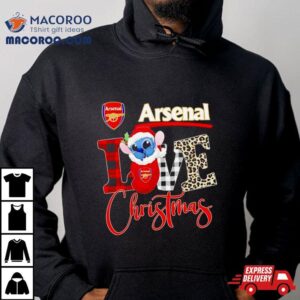 Arsenal Stitch Love Christmas Tshirt