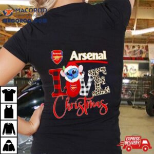 Arsenal Stitch Love Christmas Tshirt