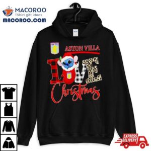 Aston Villa Stitch Love Christmas Tshirt