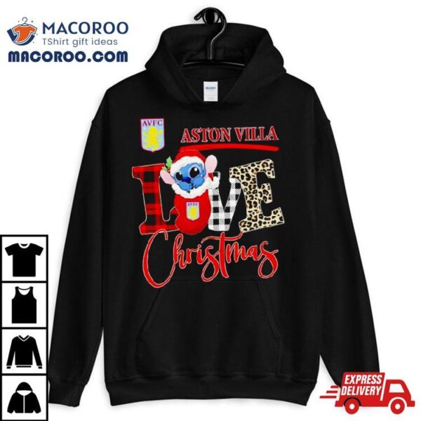 Aston Villa Stitch Love Christmas Shirt