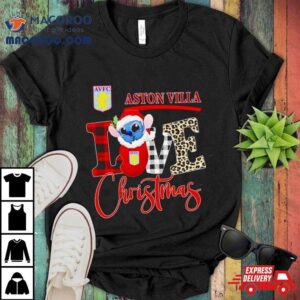 Aston Villa Stitch Love Christmas Tshirt